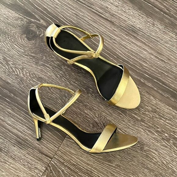 Sandro Paris gold heels new - Picture 1 of 9
